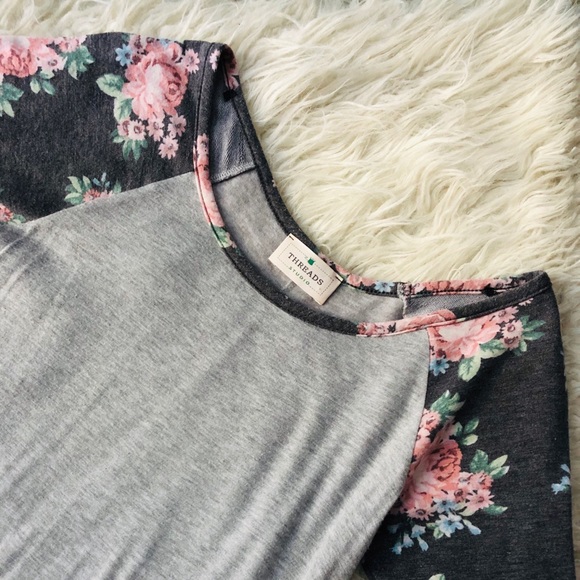Threads Floral Baseball Tee - Picture 3 of 3
